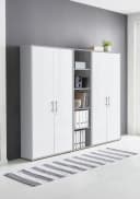 moebel-dich-auf Aktenschrank TABOR 10 Set Grau/Weiss Abschließbar Bild 1