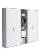 moebel-dich-auf Aktenschrank TABOR 10 Set Grau/Weiss Abschließbar Bild 2
