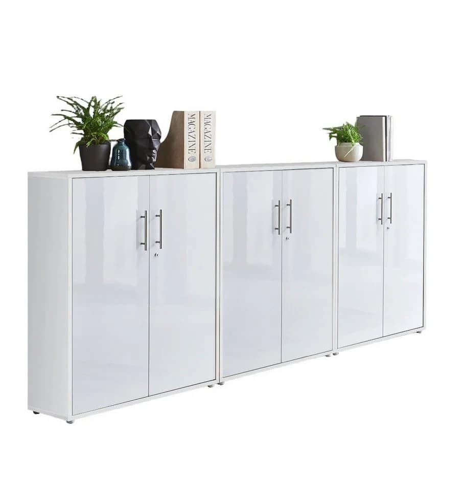 moebel-dich-auf Aktenschrank TABOR 9 Weiß Abschließbar - Bild 2