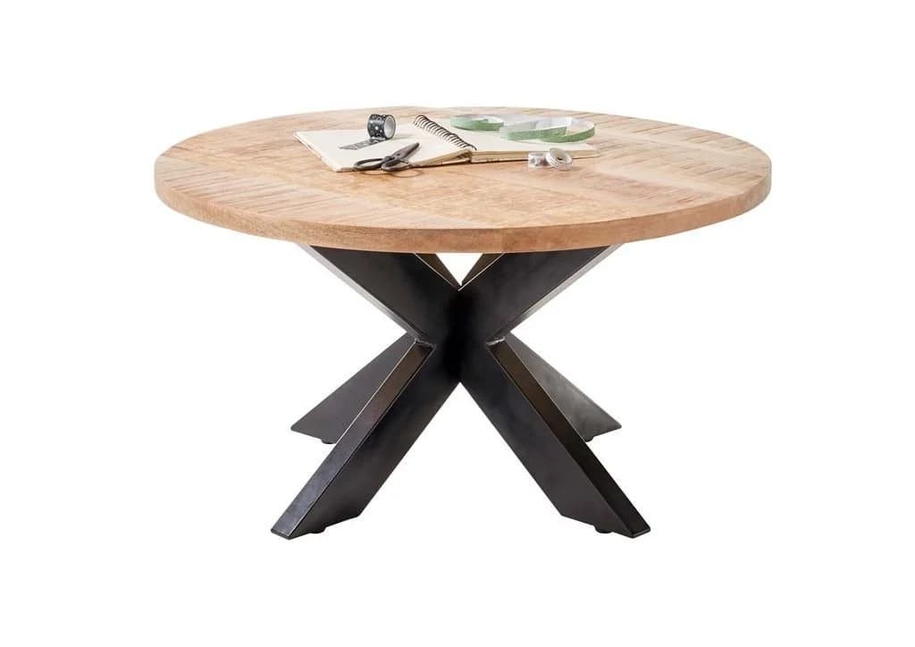 moebel-dich-auf Couchtisch ACE Mango Massivholz Modern Rund - Bild 2