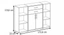 moebel-dich-auf Aktenschrank TABOR 13 Braun/Grau mit Schubladen Bild 5