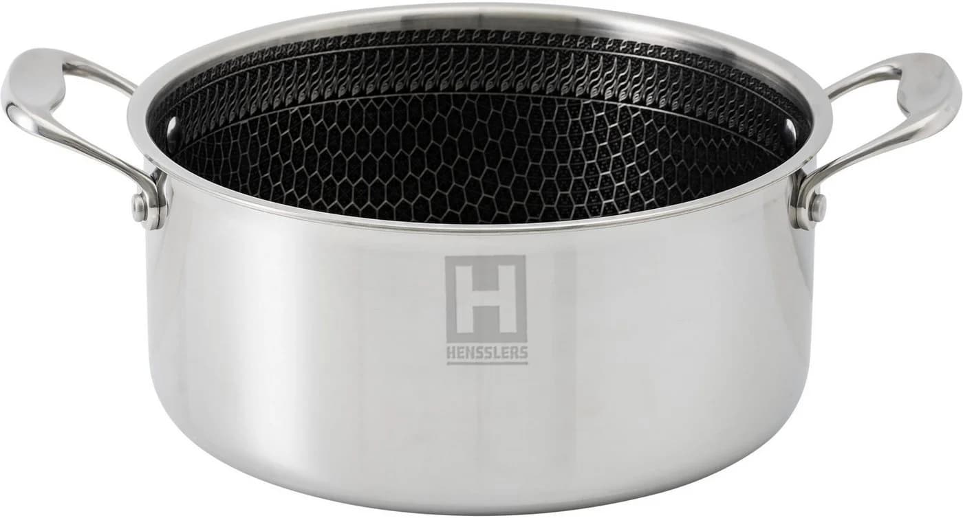 Kochtopf HENSSLERS silber 5,0L - 3-Schicht Edelstahl mit Wabenstruktur - Bild 3