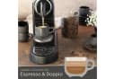 Steinzeit Espressotassen Set 6-tlg. Schwarz Keramik mit Untertassen Bild 3