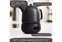 Steinzeit Teekanne 1,3L Schwarz mit Edelstahl-Siebeinsatz Bild 1