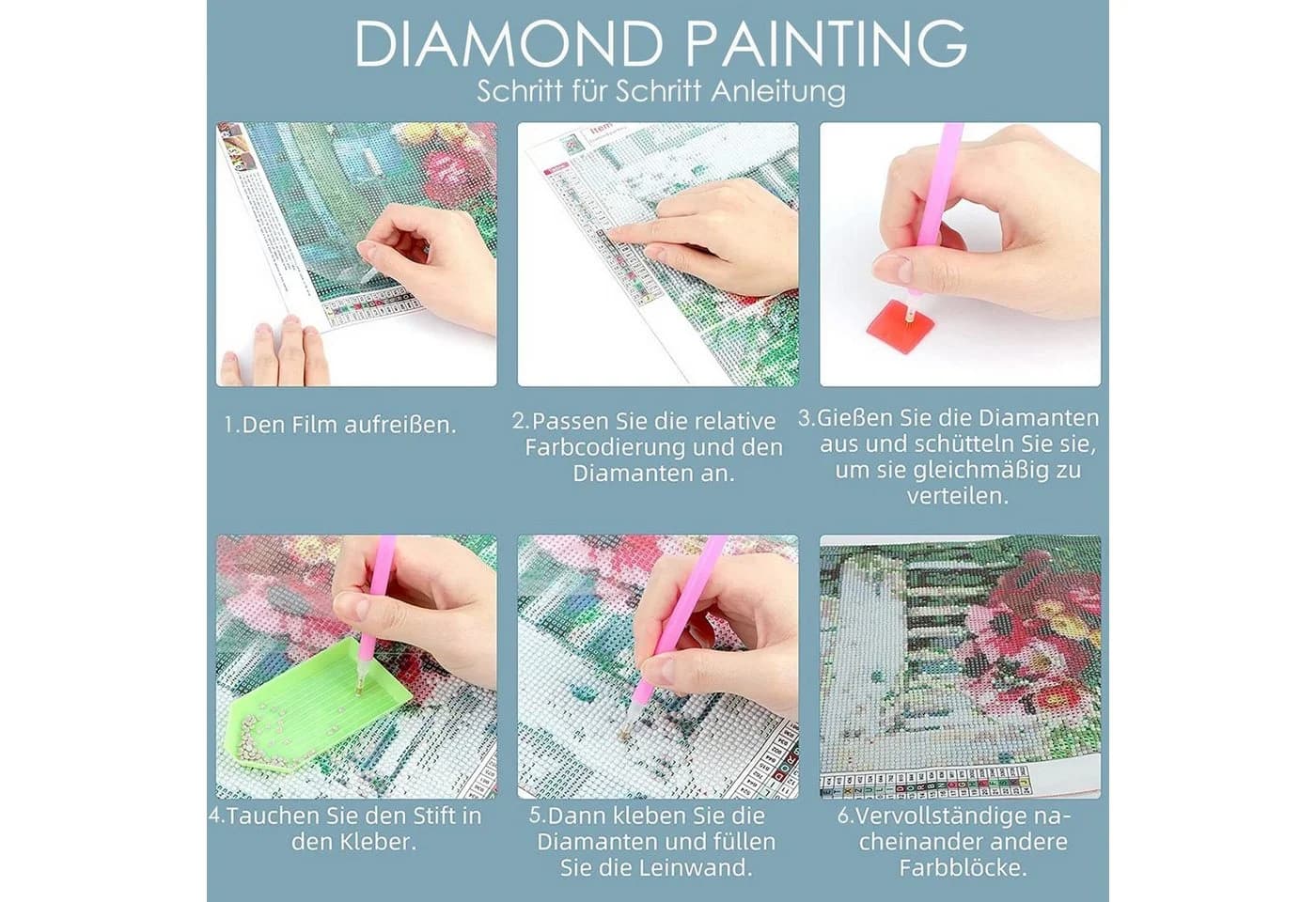 GOLDEN Kreativset Diamond Painting Weihnachten Augen - Bild 4
