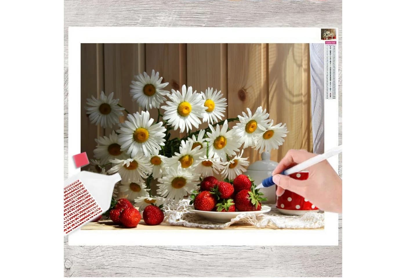 GOLDEN Kreativset Diamond Painting Zubehör Weihnachten Gänseblümchen Bunt - Bild 2