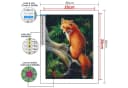 GOLDEN Kreativset Diamond Painting Zubehör Bilder Weihnachten Fuchs 30x40cm Bild 1