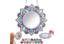GOLDEN Wandspiegel Rund Acryl Mandala Diamond Painting Bild 2