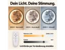GOLDEN LED-Mondleuchte 60 cm Dimmbar Fernbedienung Gold Bild 3