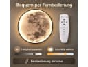GOLDEN LED-Mondleuchte 60 cm Dimmbar Fernbedienung Gold Bild 4