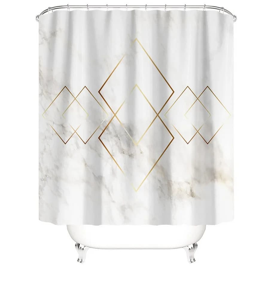 M&W DAS DESIGN Duschvorhang Shower curtains Anti schimmel Waschbar 180x200