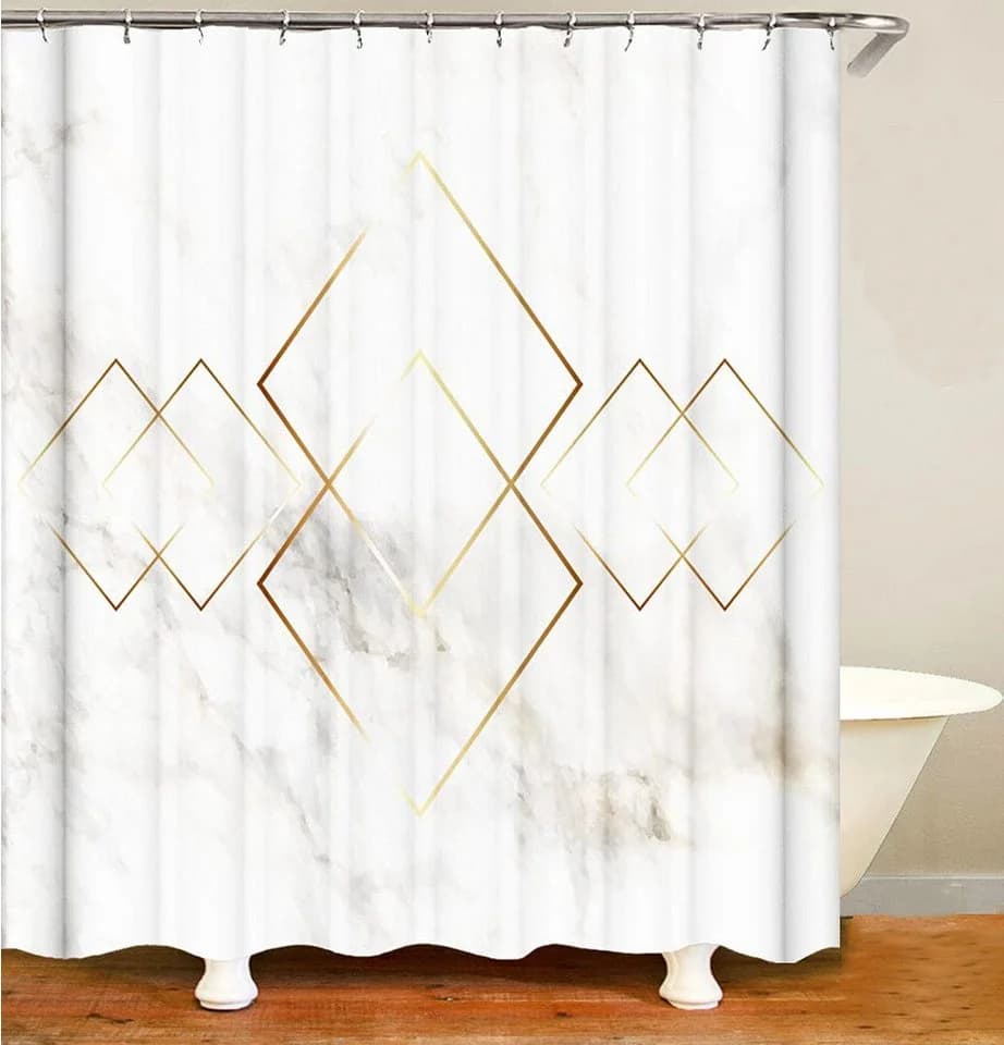 M&W DAS DESIGN Duschvorhang Shower curtains Anti schimmel Waschbar 180x200 - Bild 2