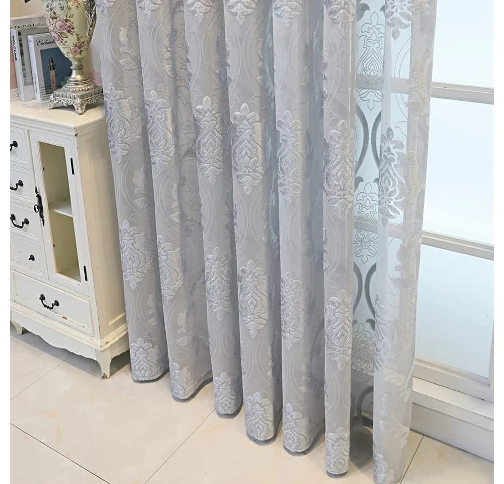 M&W DAS DESIGN Vorhang mit Ösen 140x245 cm Blumenmuster