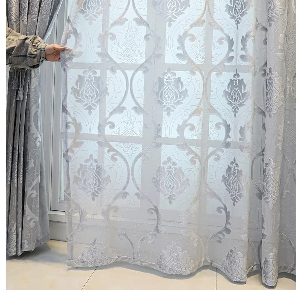 M&W DAS DESIGN Vorhang mit Ösen 140x245 cm Blumenmuster - Bild 3