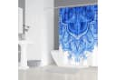 M&W DAS DESIGN Duschvorhang 180x200 cm Blaues Mandala-Muster Bild 3