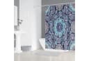 M&W DAS DESIGN Duschvorhang 180x200cm Lila Blau Gelb Paisley Bild 1