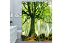 M&W DAS DESIGN Duschvorhang Grün Waldmotiv Wasserdicht Bild 2