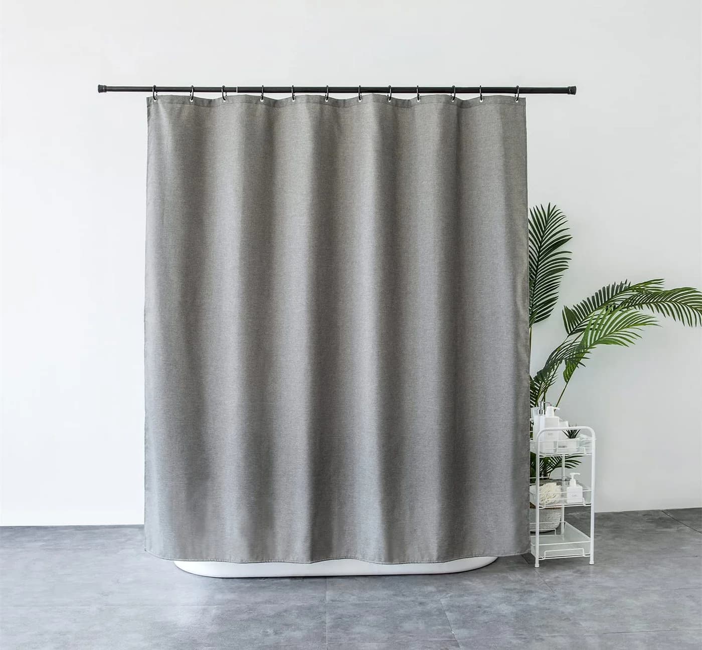 M&W DAS DESIGN Duschvorhang 180 cm Breite Wasserdicht - Bild 2