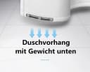 M&W DAS DESIGN Duschvorhang Bananenblätter Grün Polyester Bild 5