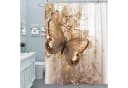 M&W DAS DESIGN Duschvorhang 180x200 Gold Schmetterling Bild 2