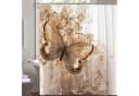 M&W DAS DESIGN Duschvorhang 180x200 Gold Schmetterling Bild 3