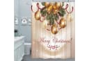 M&W DAS DESIGN Duschvorhang 180x200 cm mit weihnachtlichem Design Bild 1