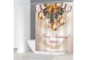 M&W DAS DESIGN Duschvorhang 180x200 cm mit weihnachtlichem Design Bild 3