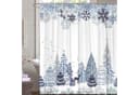 M&W DAS DESIGN Duschvorhang Weihnachten 180x200cm Polyester Bild 1