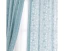 M&W DAS DESIGN Vorhang Mit Ösen Blumenmuster Hellblau Bild 3