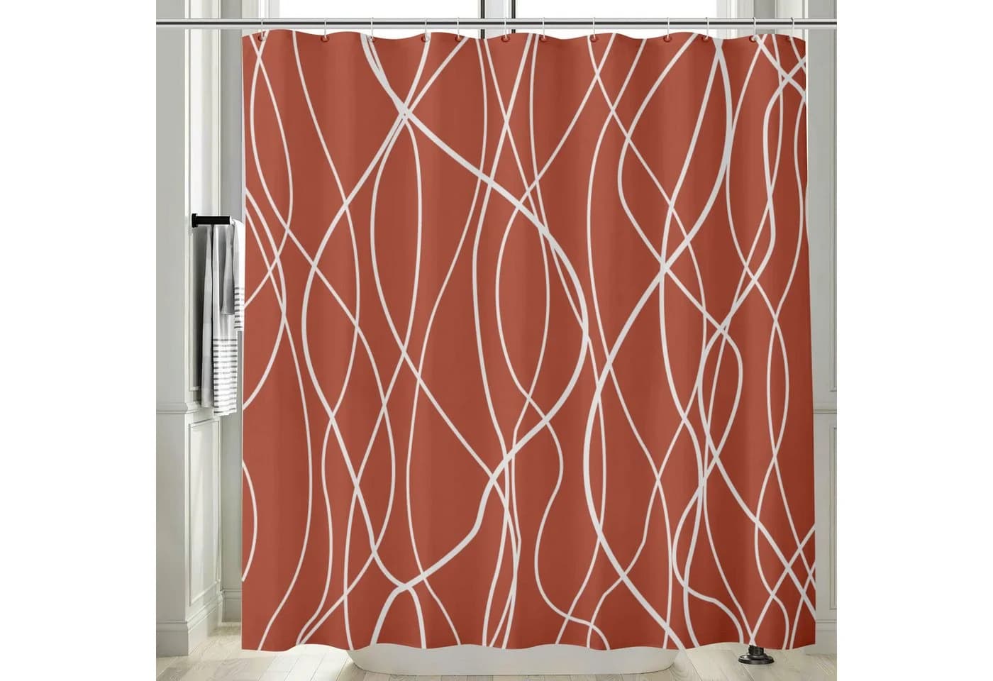 M&W DAS DESIGN Duschvorhang 180x200 Polyester Modern - Bild 5
