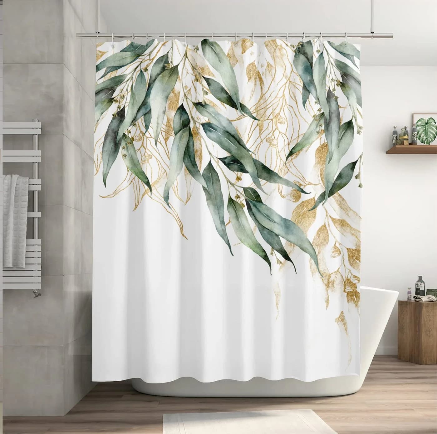 M&W DAS DESIGN Duschvorhang Shower curtains Anti schimmel Waschbar 180x200 Duschvorhang Grün - Bild 3