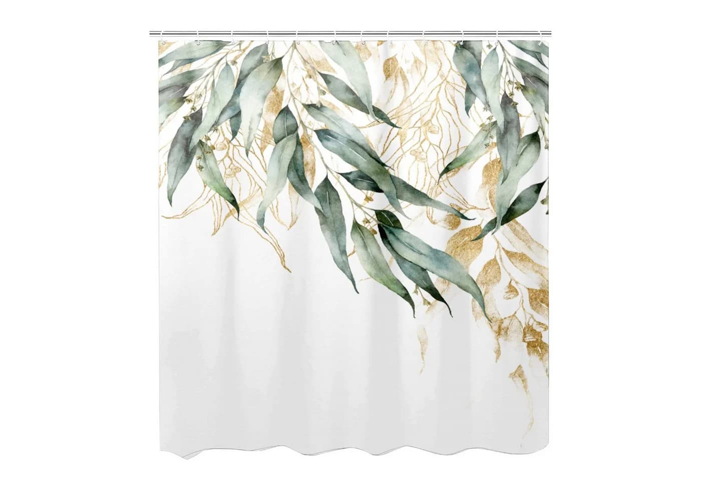 M&W DAS DESIGN Duschvorhang Shower curtains Anti schimmel Waschbar 180x200 Duschvorhang Grün - Bild 5