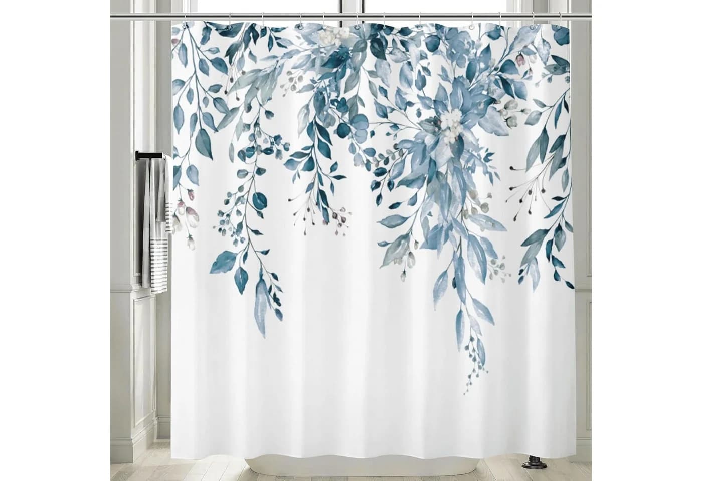 M&W DAS DESIGN Duschvorhang 180x200 cm Pflanzenmuster - Bild 2