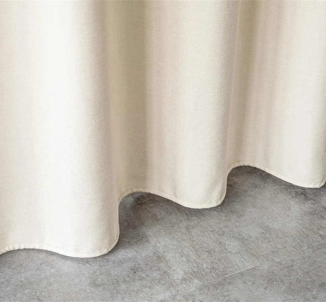 M&W DAS DESIGN Duschvorhang Beige Wasserdicht Schimmelresistent