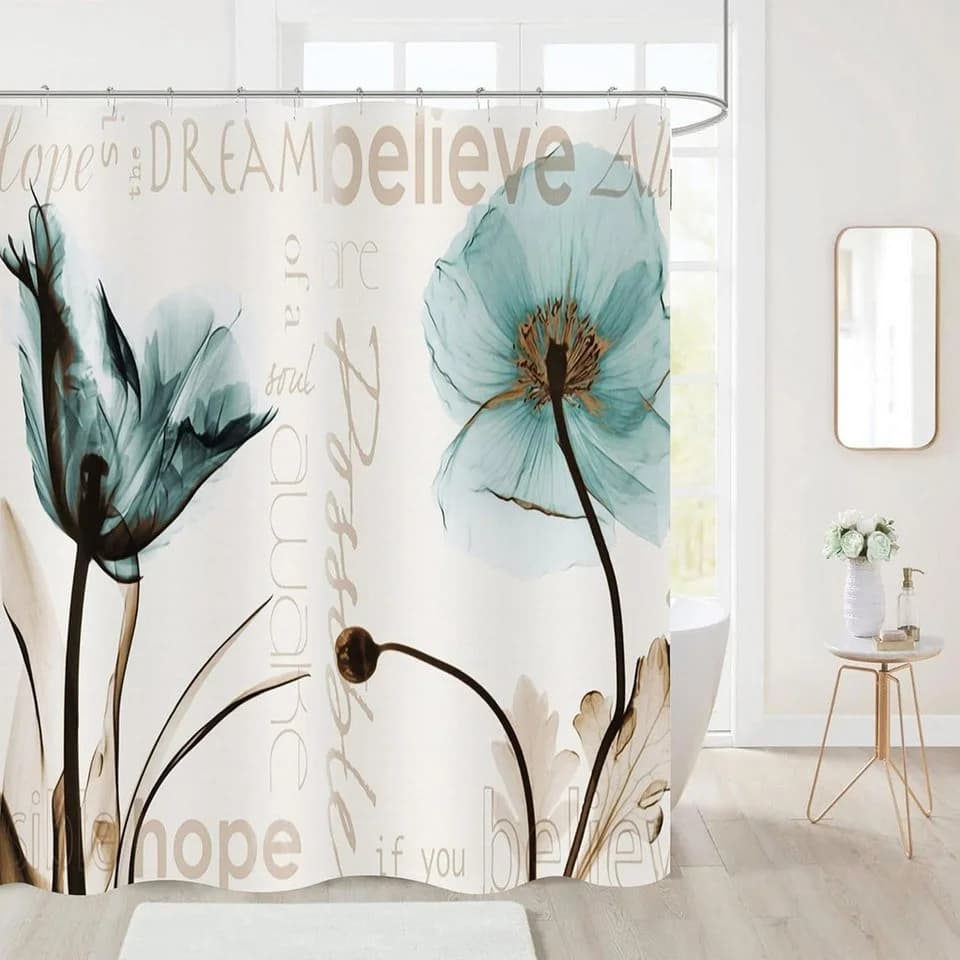 M&W DAS DESIGN Duschvorhang 180x200 Anti Schimmel Polyester - Bild 3