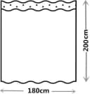 M&W DAS DESIGN Duschvorhang 180x200 cm Bunt Anti-Schimmel Bild 3