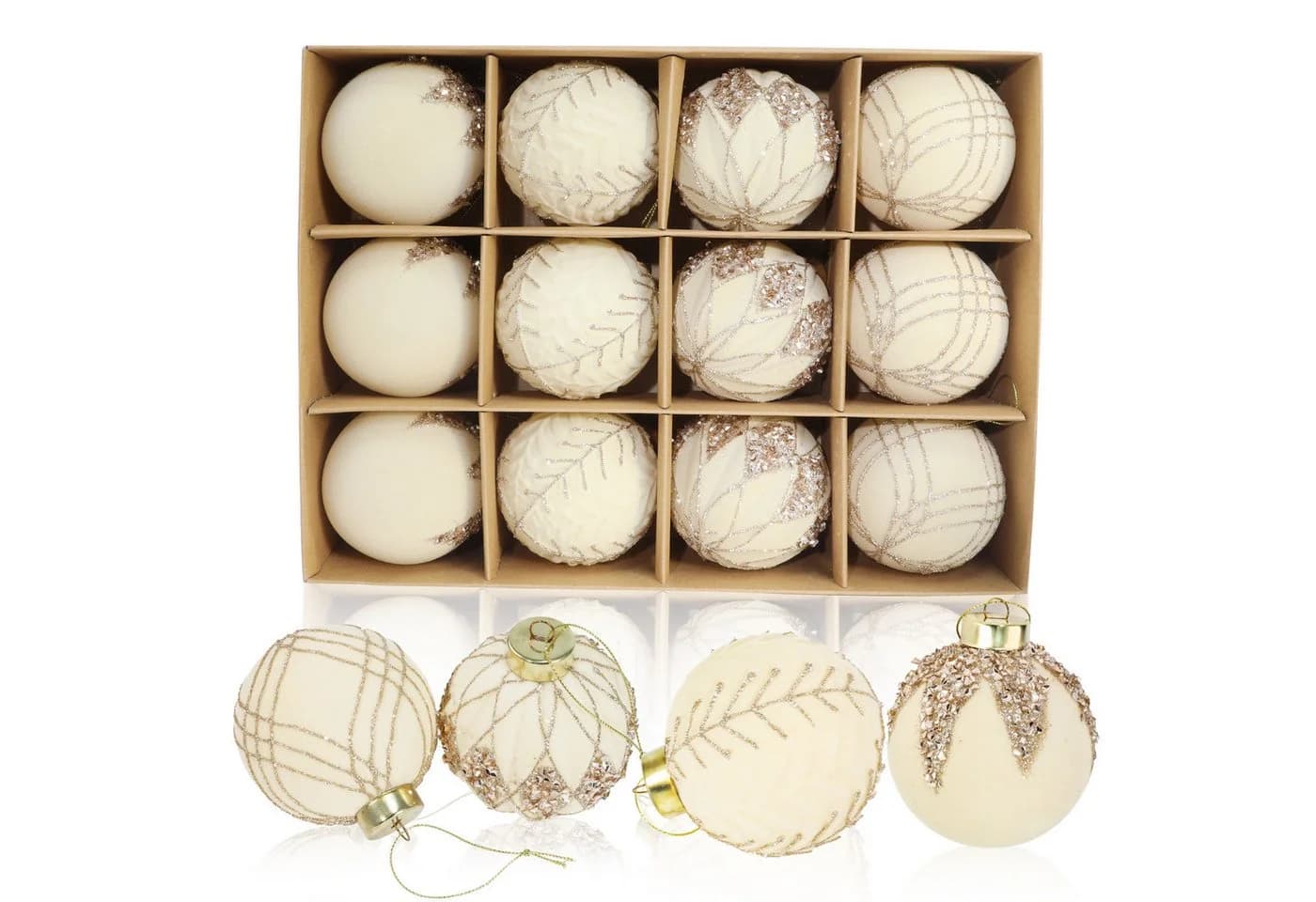 M&W DAS DESIGN Weihnachtsbaumkugel Christbaumschmuck Outdoor 8CM - Bild 2
