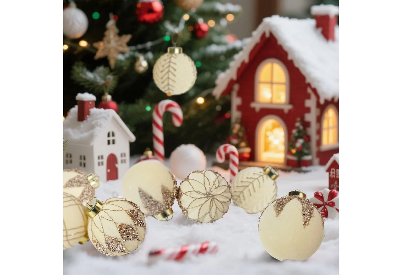 M&W DAS DESIGN Weihnachtsbaumkugel Christbaumschmuck Outdoor 8CM - Bild 4