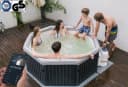MSpa Whirlpool TUSCANY XXL 193cm Frame Pool mit UVC & App Bild 4