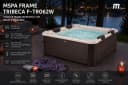 MSpa Whirlpool Frame TRIBECA XXL inkl. MSPA App, UVC, WiFi Holz-Optik Bild 3