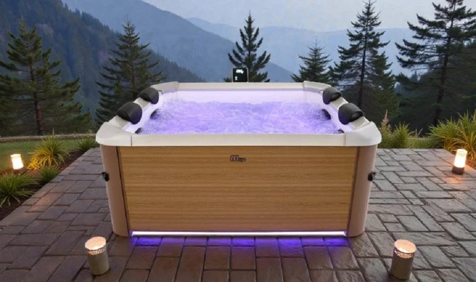 MSpa Whirlpool AMBER inkl. LED, WiFi, UVC - 120 Luftdüsen, 8 Hydromassagedüsen - Bild 3