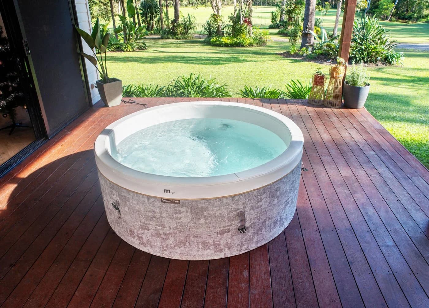 MSpa Whirlpool COCOON ECO 2026 inkl. App + Hydromassagedüsen, 130 Luftdüsen, UVC - Bild 2