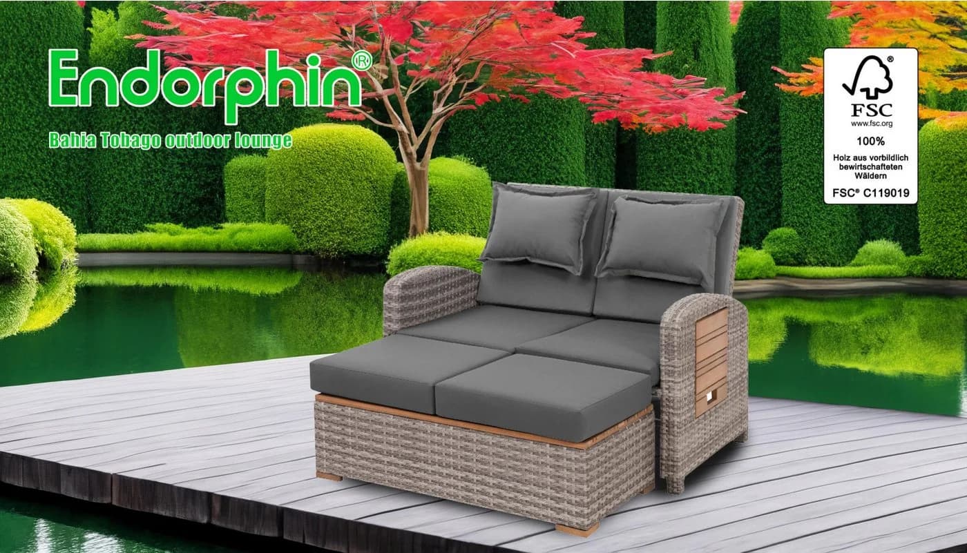 Endorphin Gartenlounge-Set Gartensofa Bahia Tobago - Bild 3