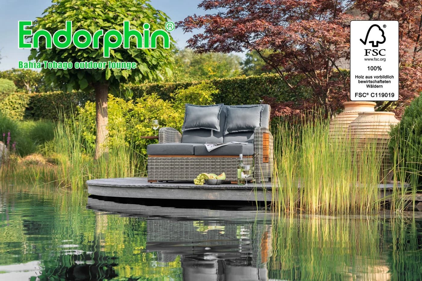 Endorphin Gartenlounge-Set Gartensofa Bahia Tobago - Bild 5