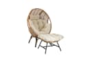 Endorphin Loungesessel Egg Chair mit Ottomane Natur Bild 2
