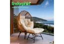 Endorphin Loungesessel Egg Chair mit Ottomane Natur Bild 3