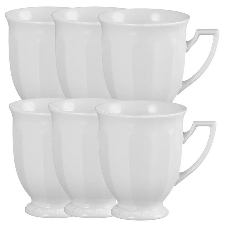Rosenthal Geschirr-Set Maria Weiss Becher mit Henkel 6-teilig Weiß - Bild 2