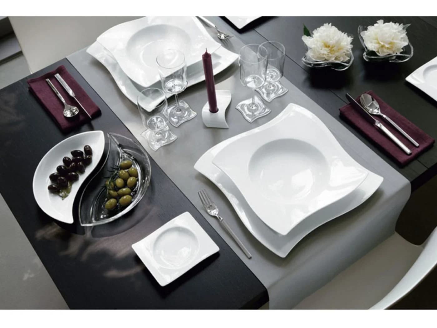 Villeroy & Boch Suppenteller New Wave 24 cm Set 6 weiß