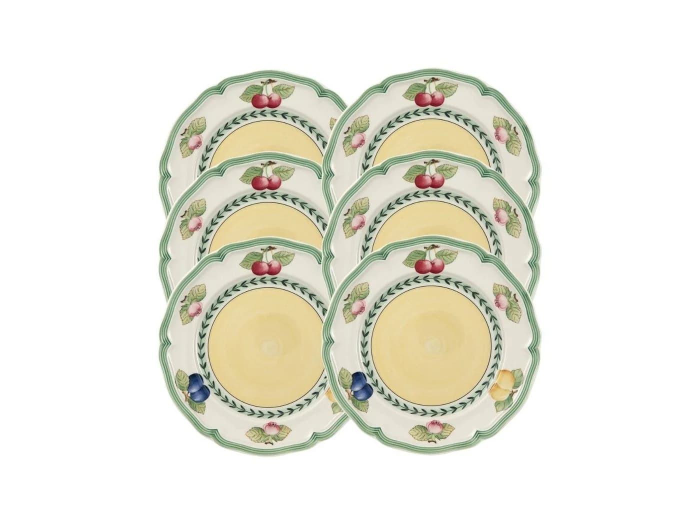 Villeroy & Boch French Garden Frühstücksteller 21cm 6er Set Bone China
