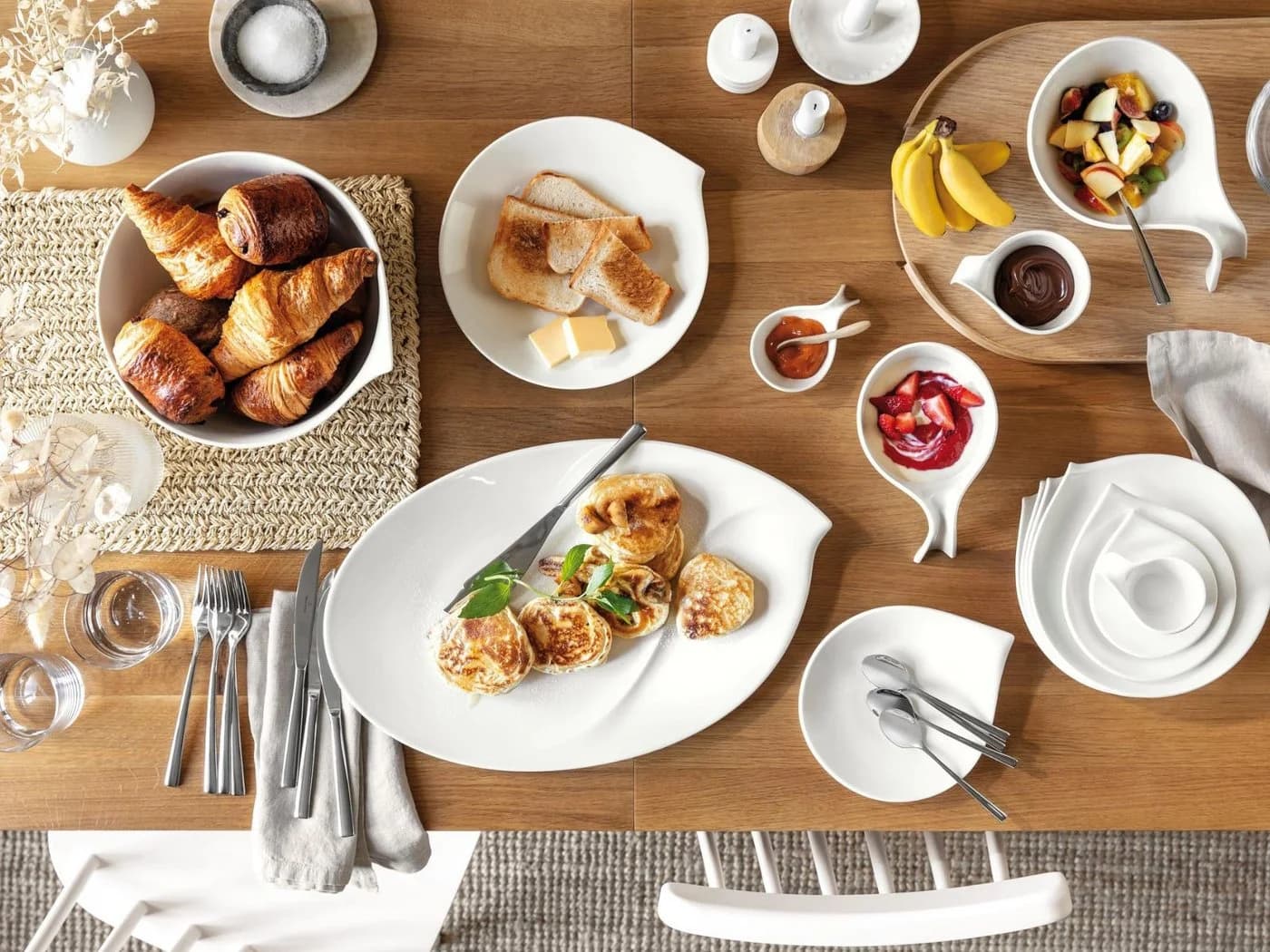 Villeroy & Boch Flow Speiseteller 28cm 6er Set Weiß Premium Porzellan - Bild 5